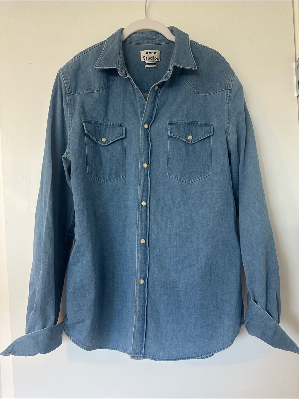 Acne light blue denim shirt